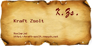 Kraft Zsolt névjegykártya